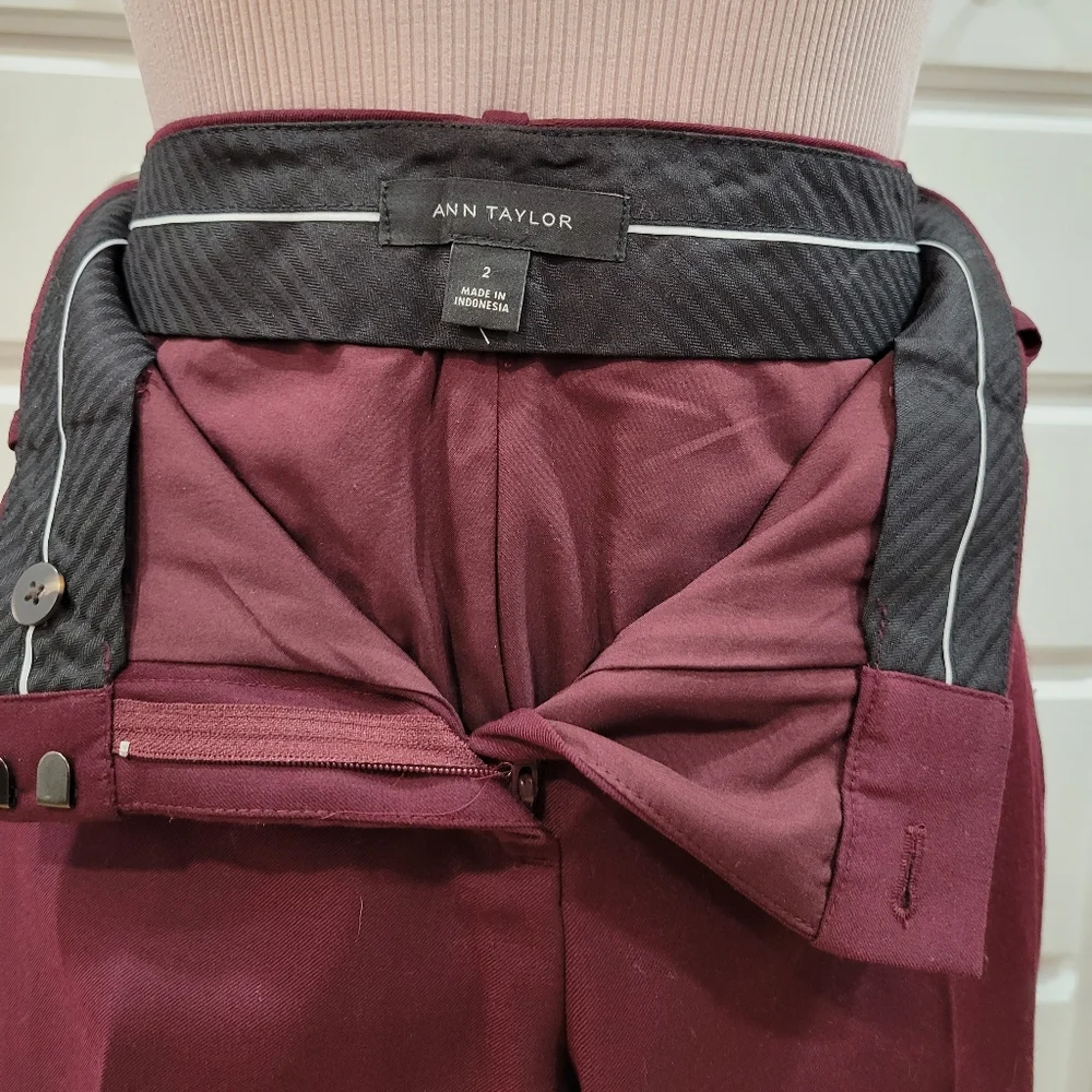 NWT Ann Taylor Burgundy Suit - Picture 12 of 16